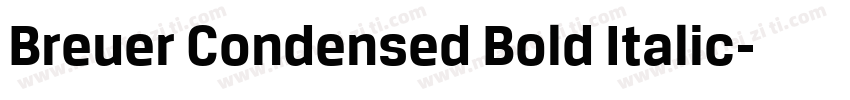 Breuer Condensed Bold Italic字体转换